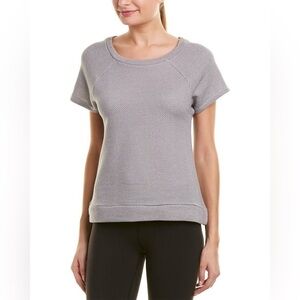 Honeydew Women's Intimates Out The Door Short Sleeve Sweater Tee Gray Size M